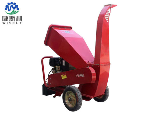 Chiny 15KW Red Diesel Wood Chipper Mulcher, Rozdrabniacz ogrodowy Shredder Machine dostawca