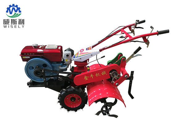 Chiny ISO Standard 5.67KW Diesel Power Tiller / Small Farm Equipment Czerwony kolor dostawca